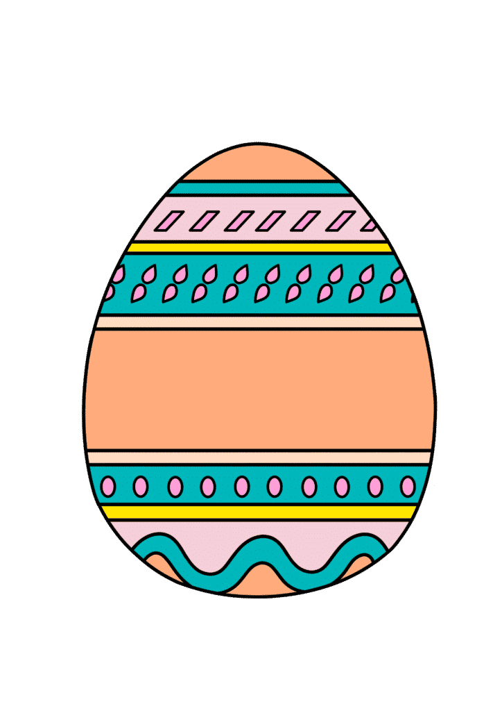 printable pictures of easter eggs