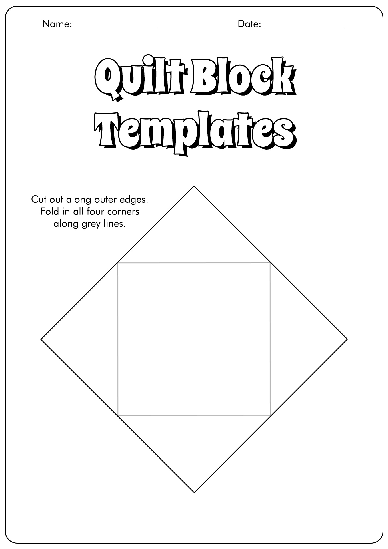 free printable quilt worksheet