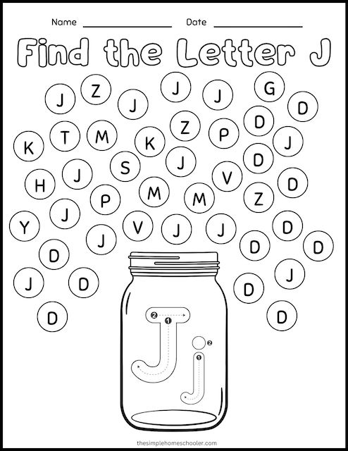 printable j worksheets