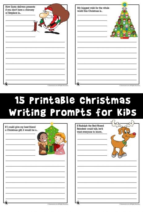 15 Printable Christmas Writing Prompts For Kids Woo Jr Kids 