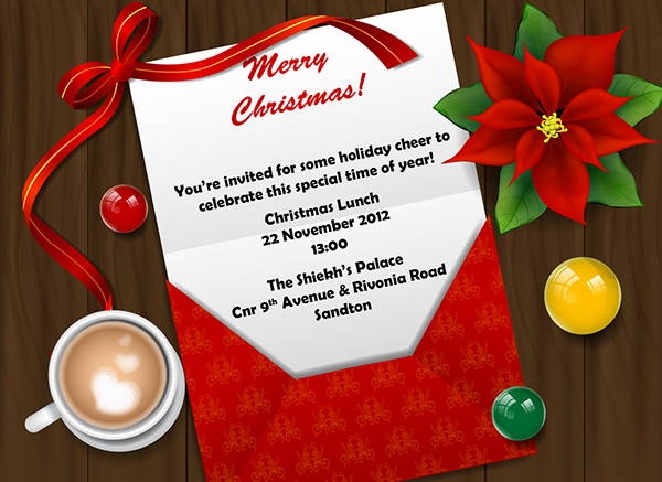 15 Team Lunch Invitations JPG Vector EPS Ai Illustrator