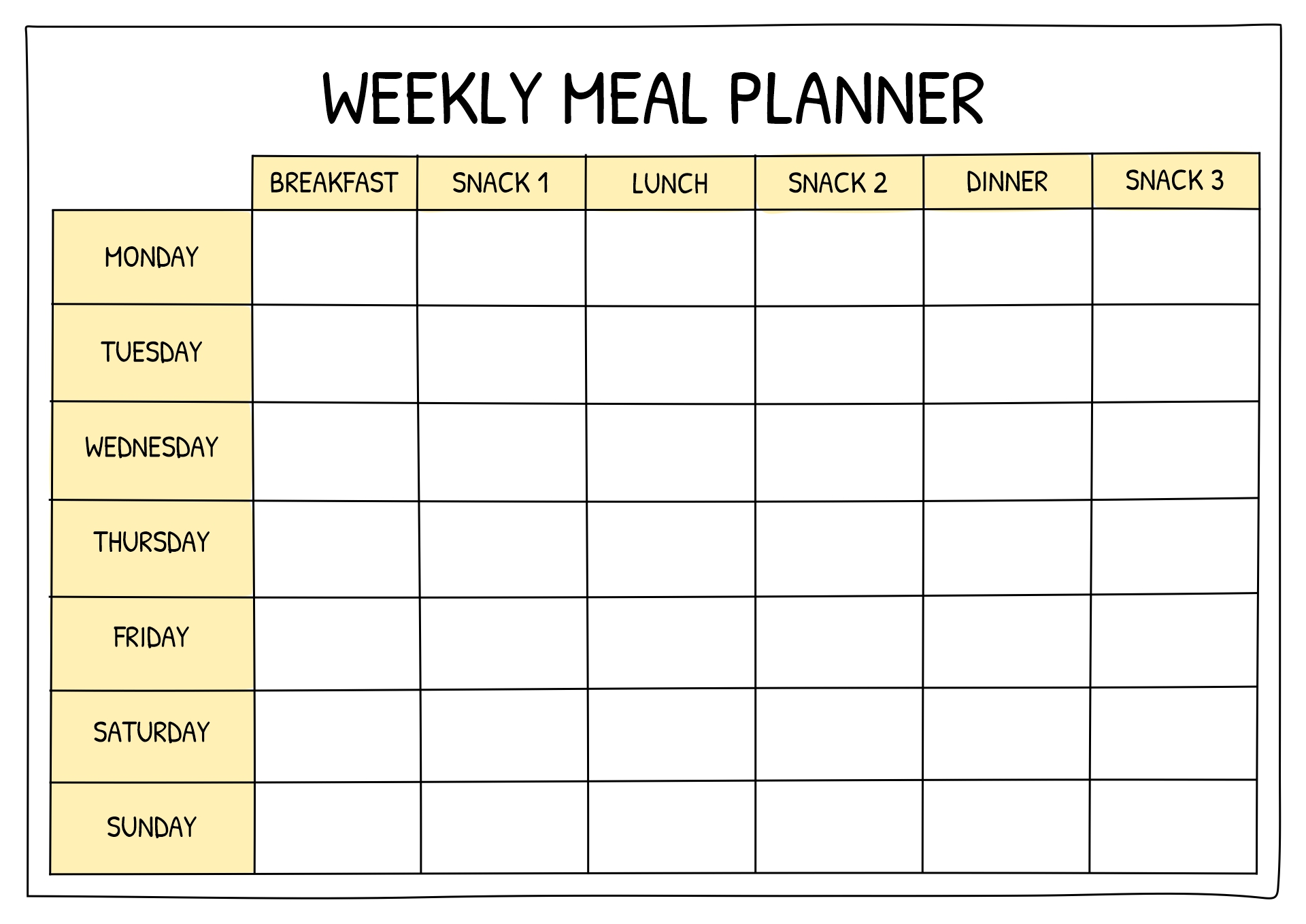 18 Daily Meal Planning Worksheet Free PDF At Worksheeto