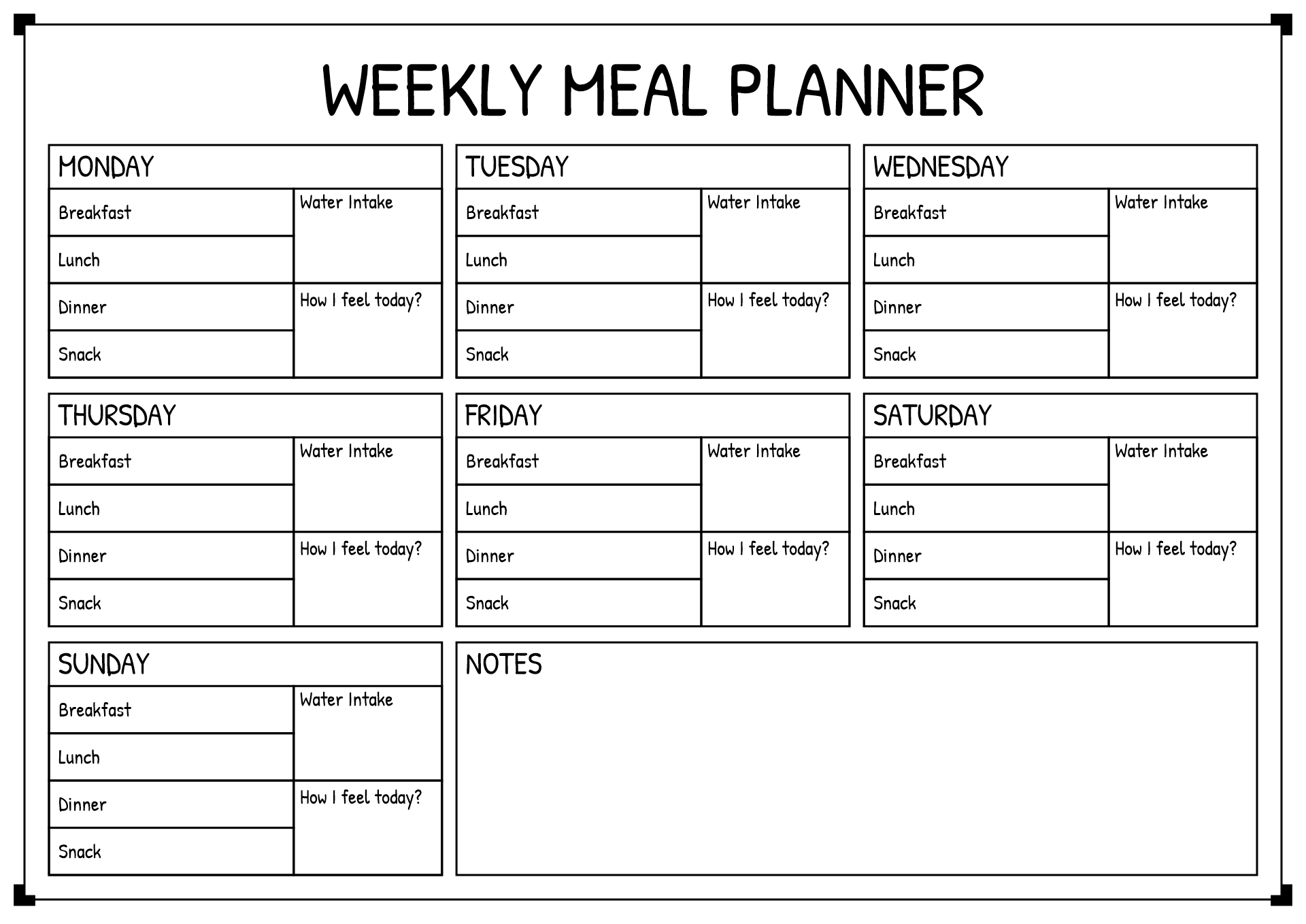 18 Daily Meal Planning Worksheet Free PDF At Worksheeto