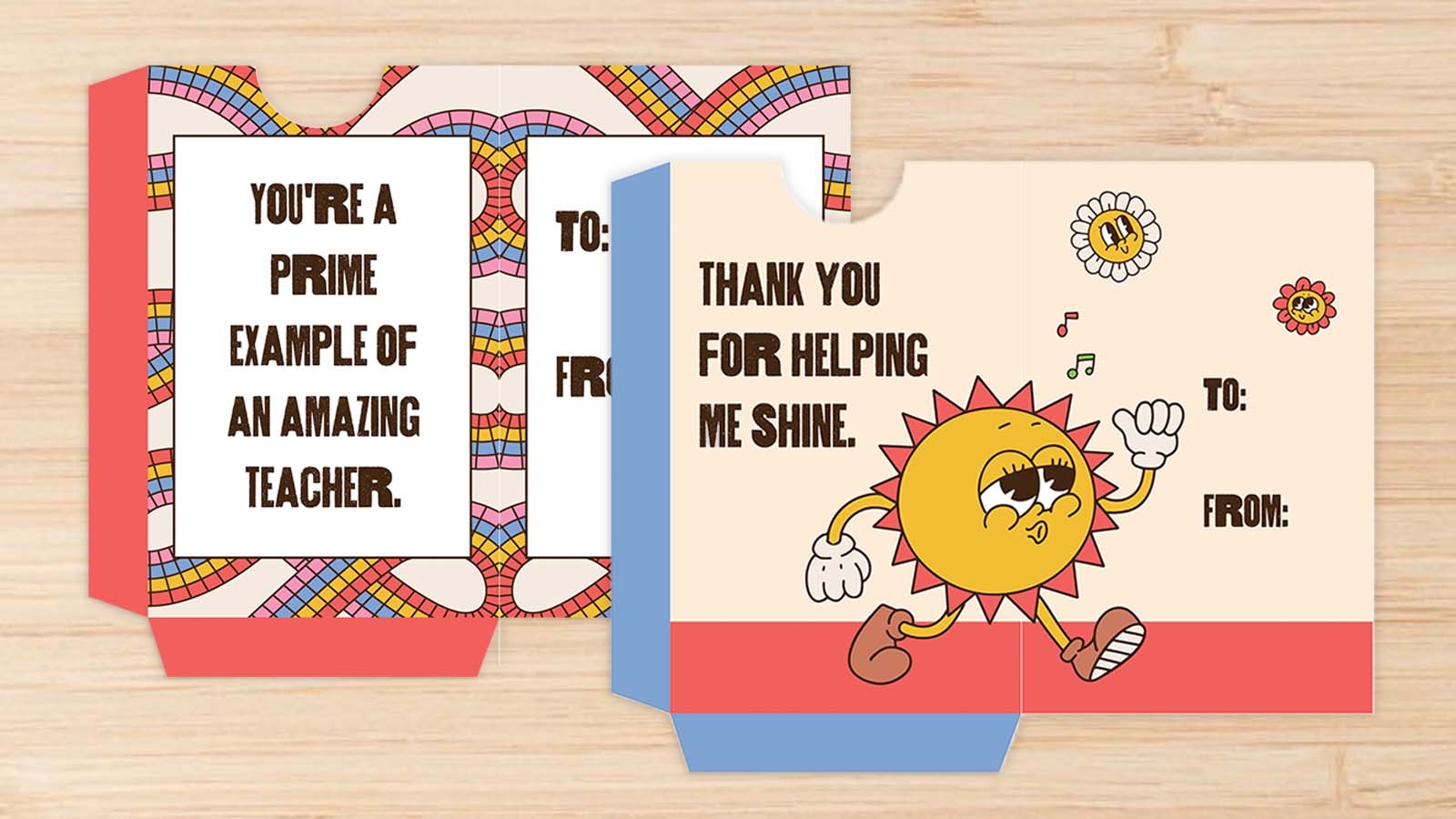 free printable thank you teacher cards pdf