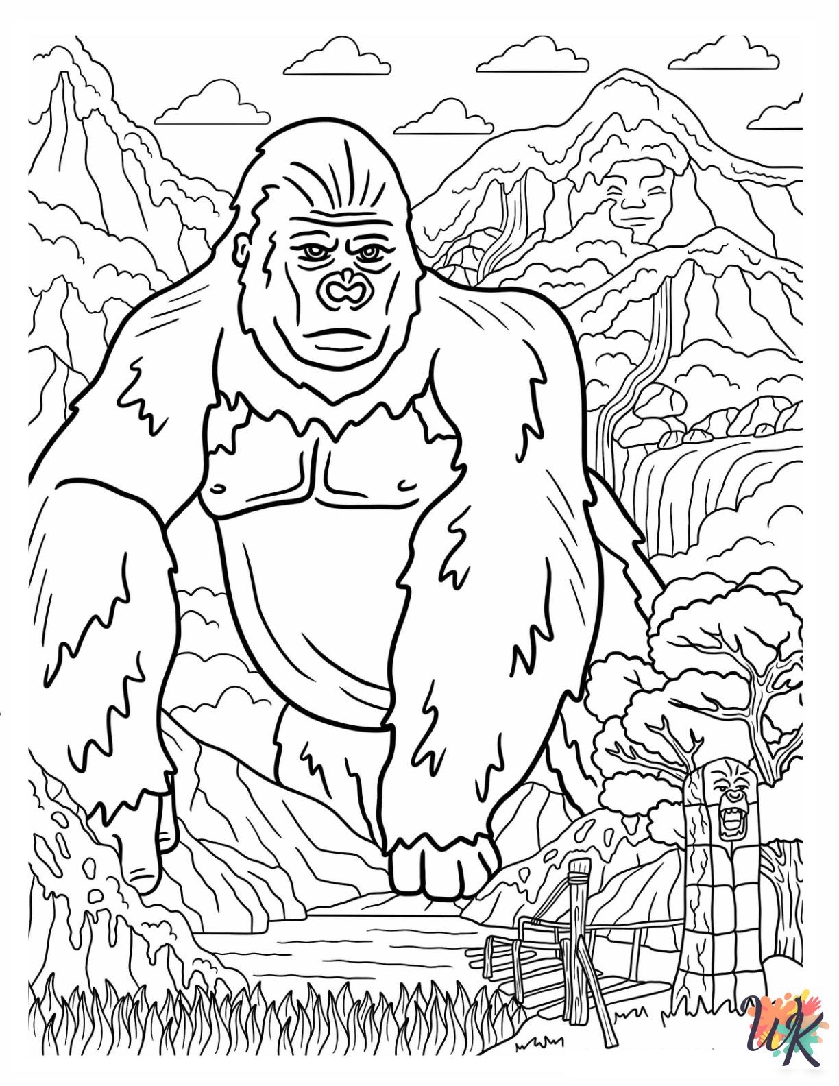 19 King Kong Coloring Pages For Kids ColoringPagesWK