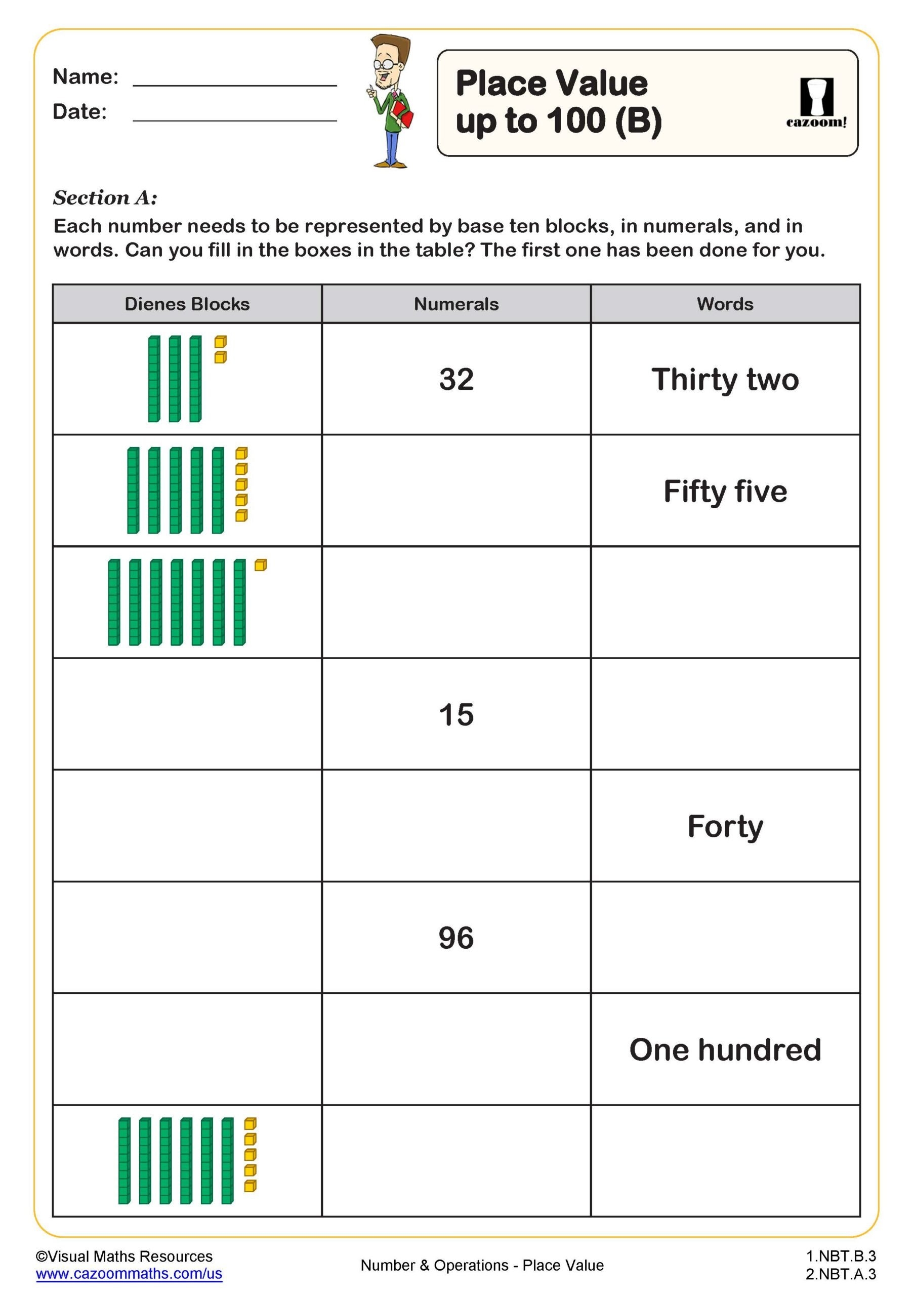 math worksheets 1st grade