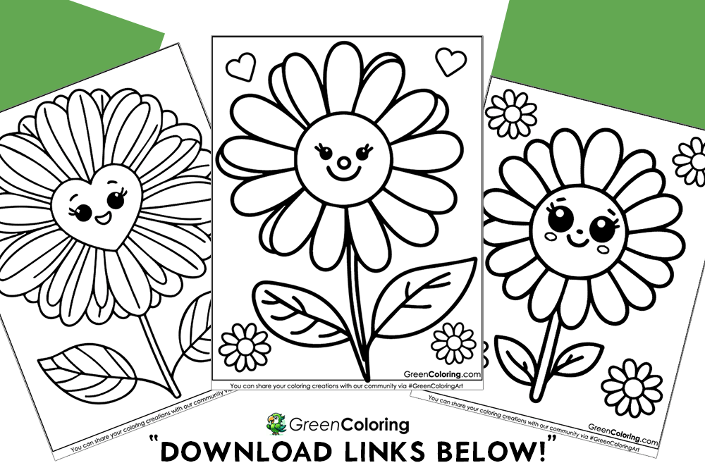 20 Flower Coloring Pages Download Free Printable PDF 