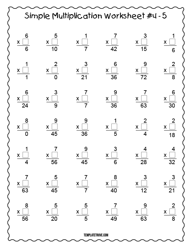 20 Free Multiplication Worksheets Basic Facts And Skip Counting 