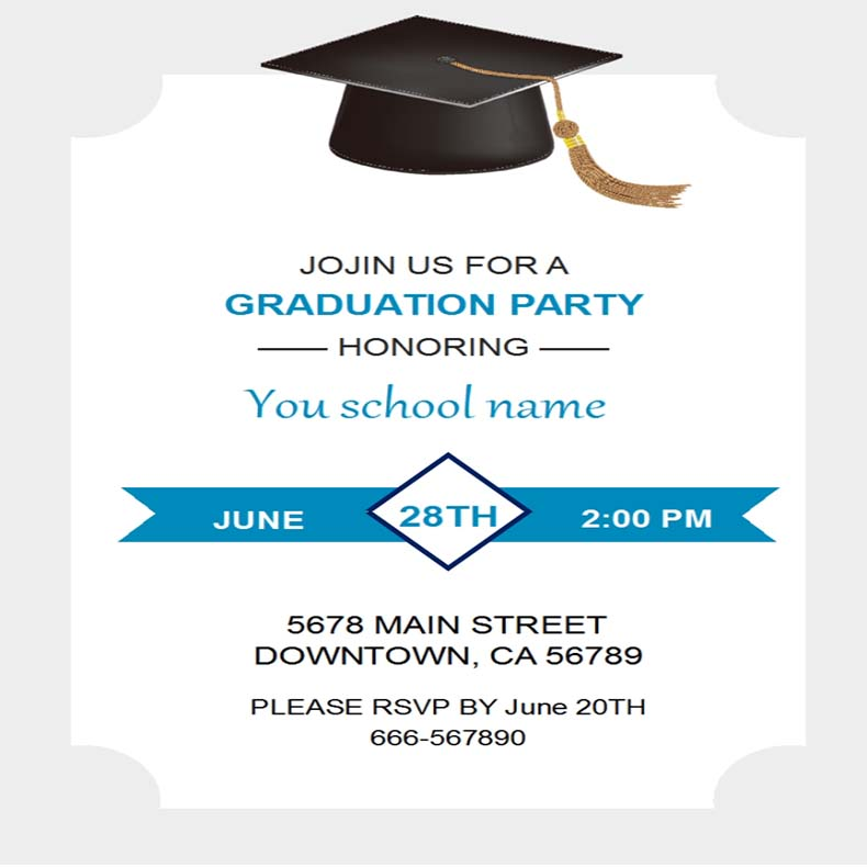 graduation invitations templates