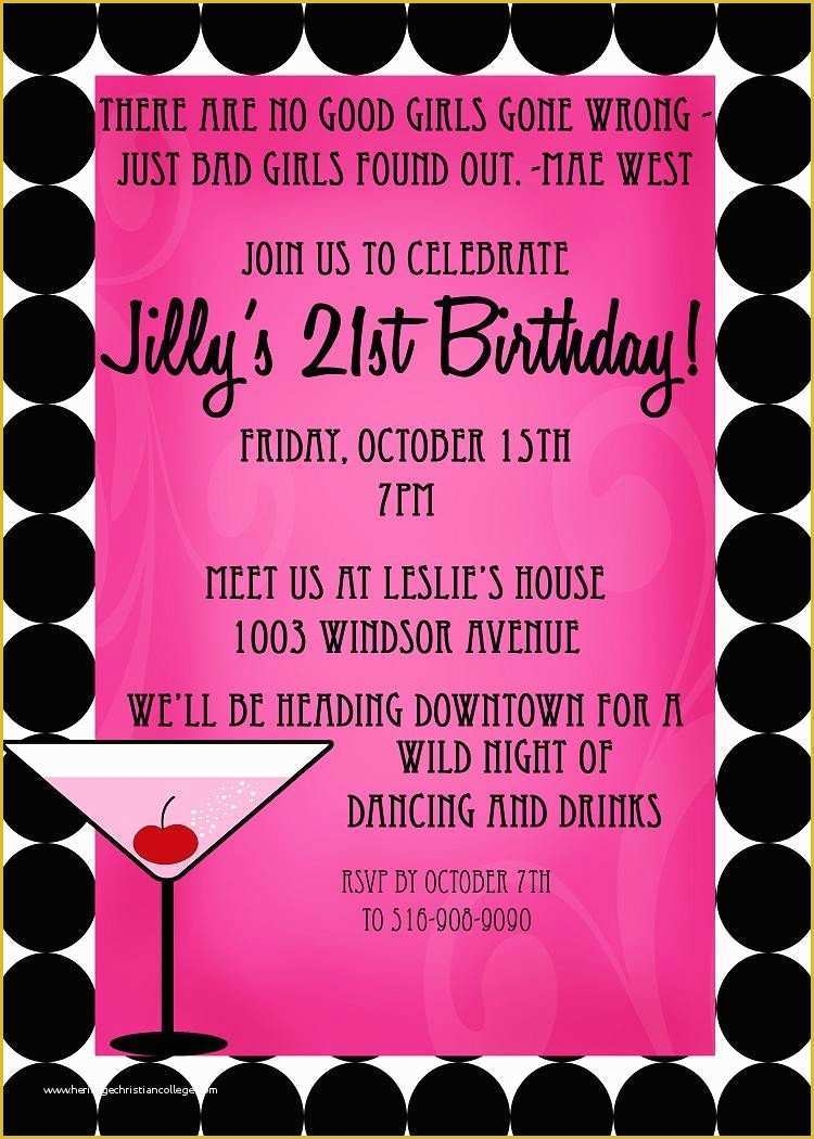 free 21st birthday invitation templates