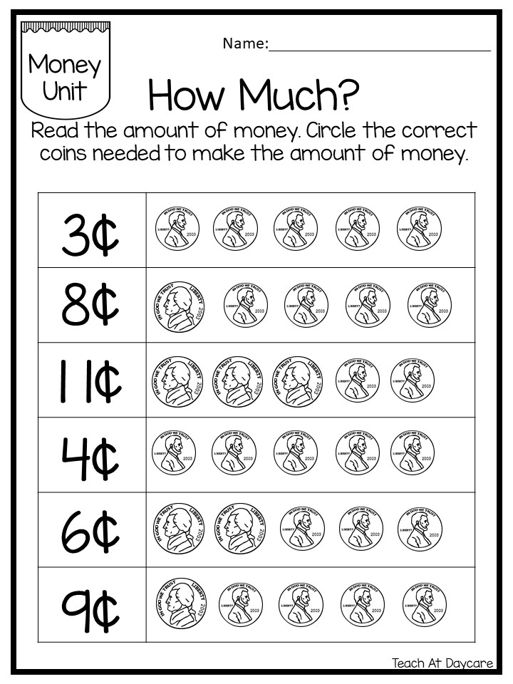 25 Circle The Correct Amount Of Money Worksheets Made By Teachers