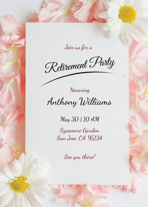 free retirement invitation template