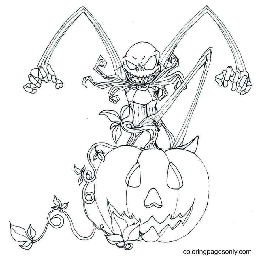 Coloring Pages Jack Skellington