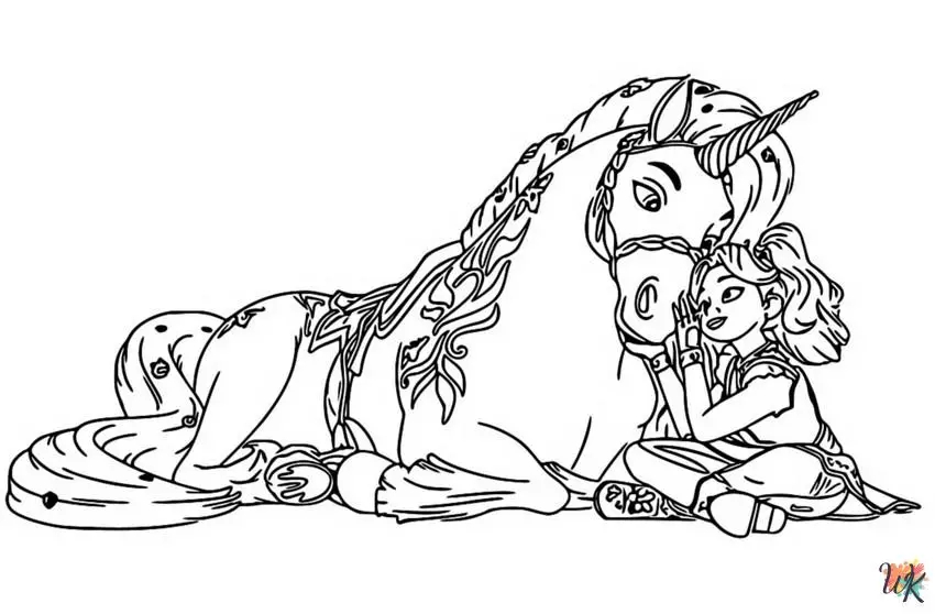 free coloring pages unicorn