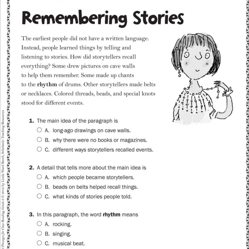 reading comprehension worksheets 2nd grade