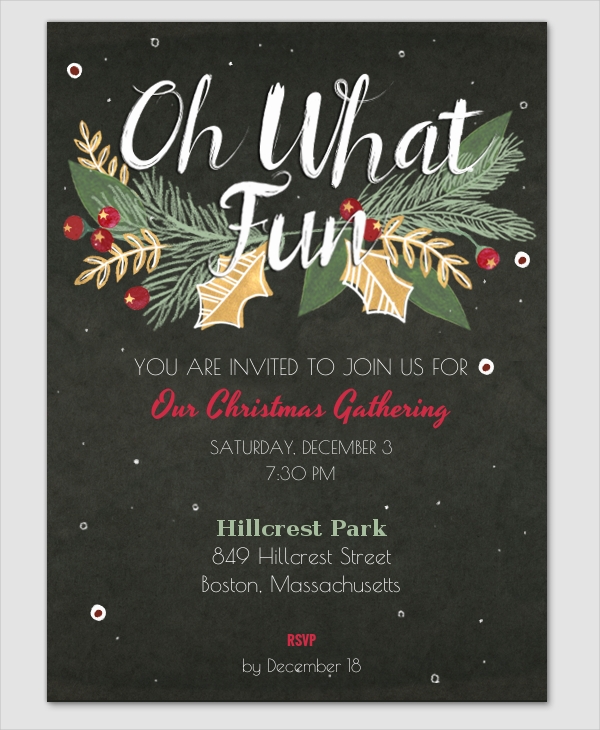 christmas invitation template