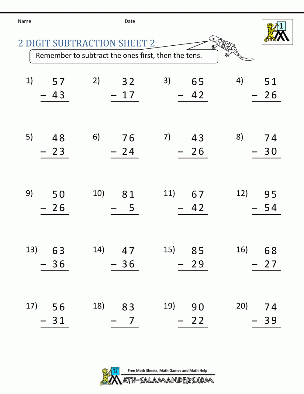 3rd Grade Regrouping Subtraction Worksheets Subtraction Worksheets