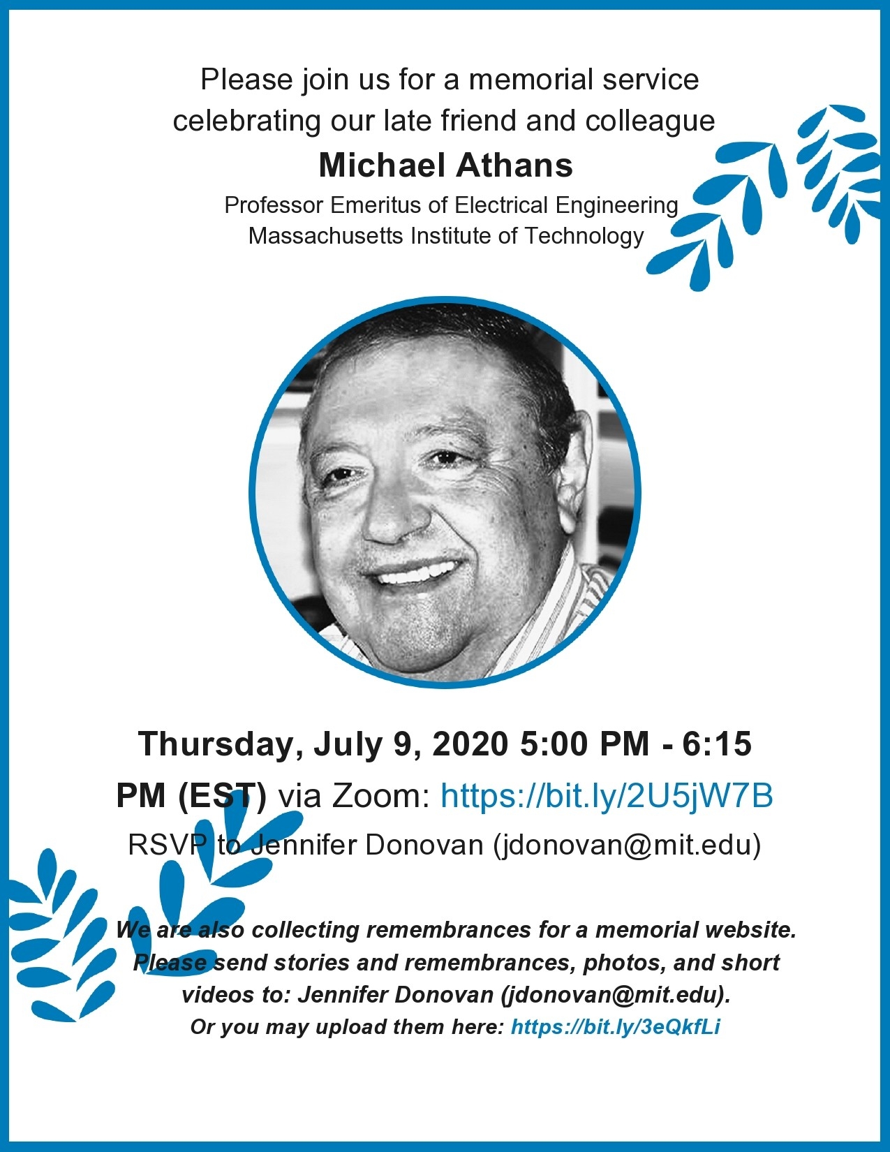 funeral invitation template