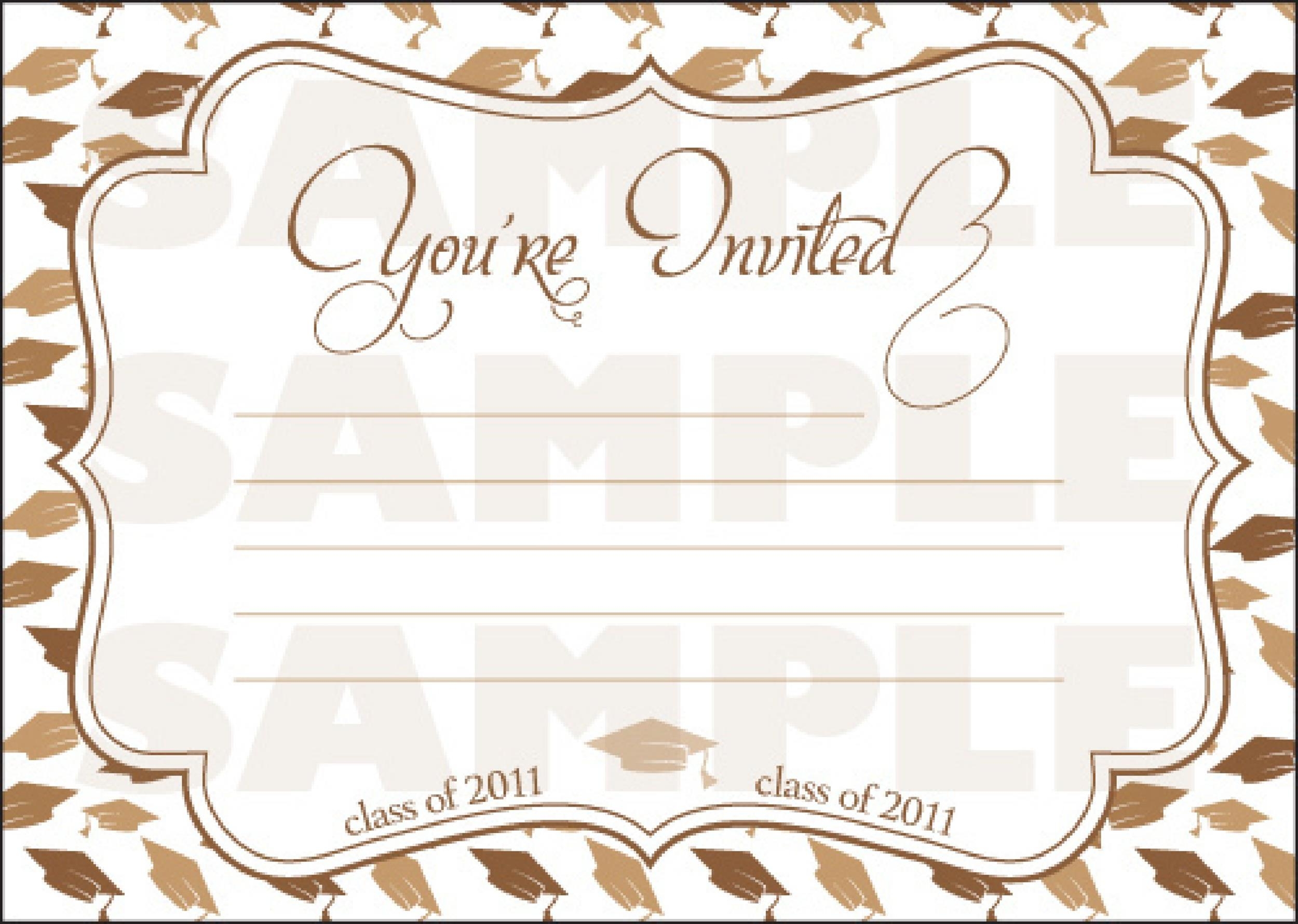 invitation graduation templates