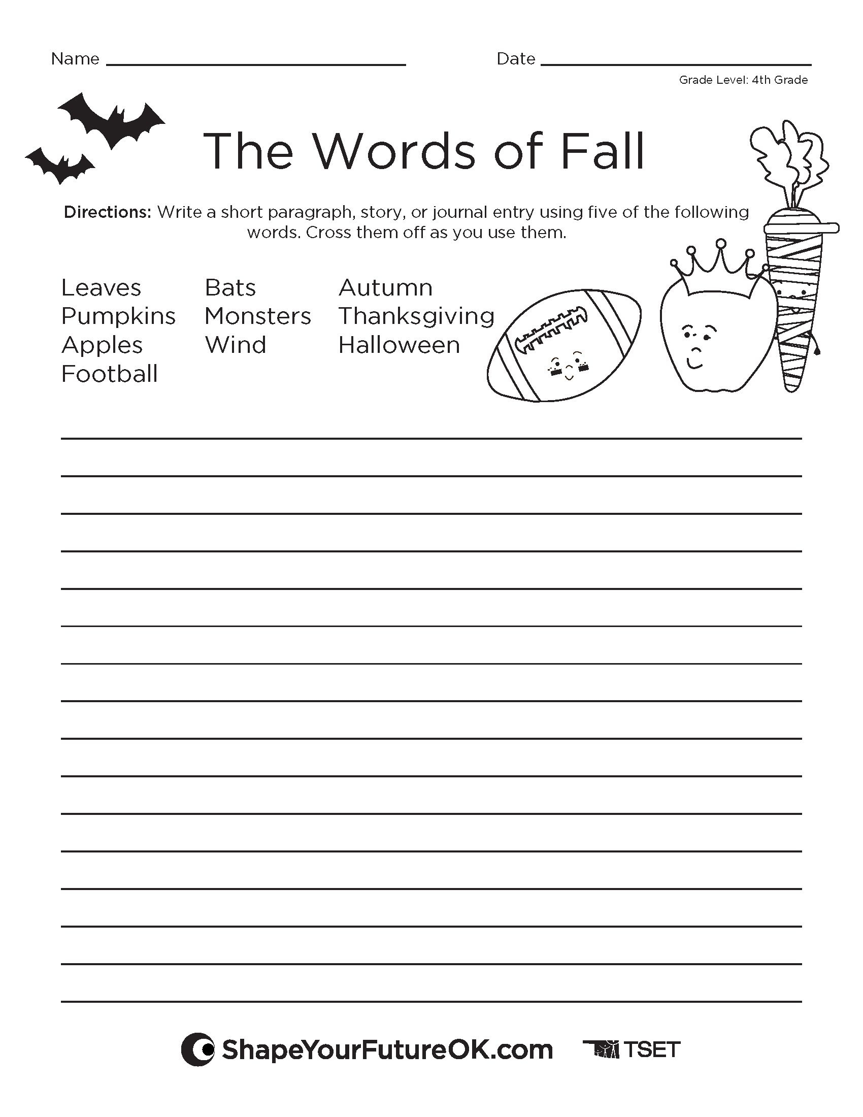 4th grade ela worksheets