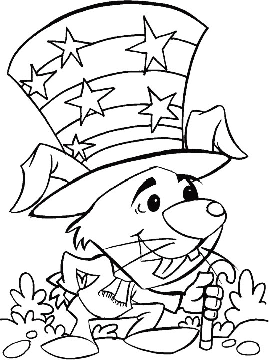 4th of july free coloring pages