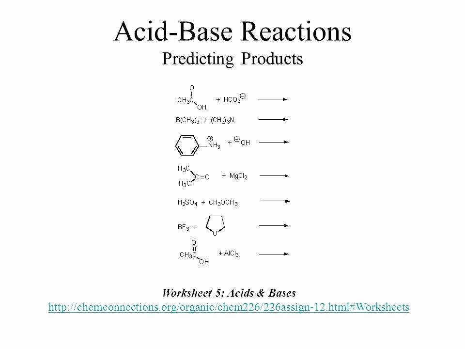 50 Acid Base Reactions Worksheet