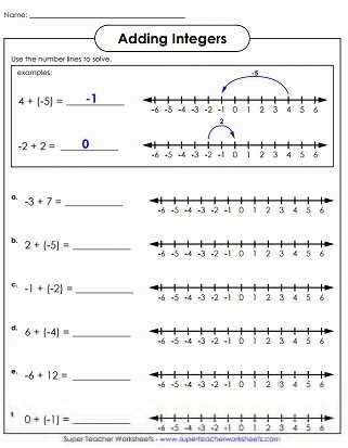 50 Adding Integers Worksheet Pdf Chessmuseum Template Library