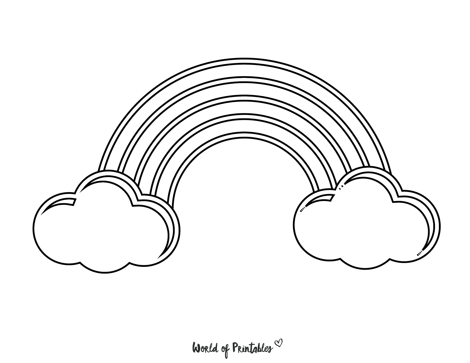 rainbow coloring pages printable free