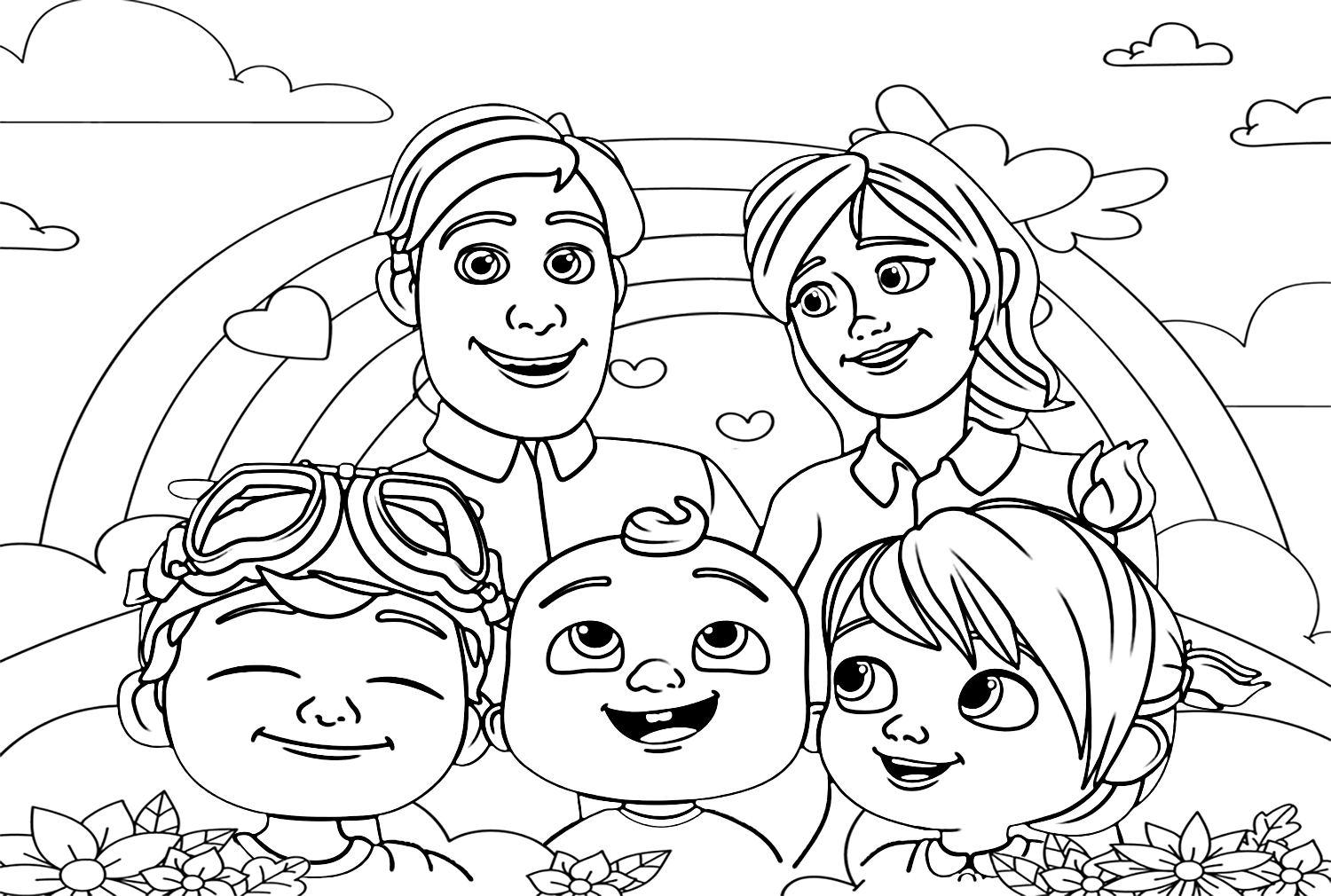 Cocomelon Color Pages
