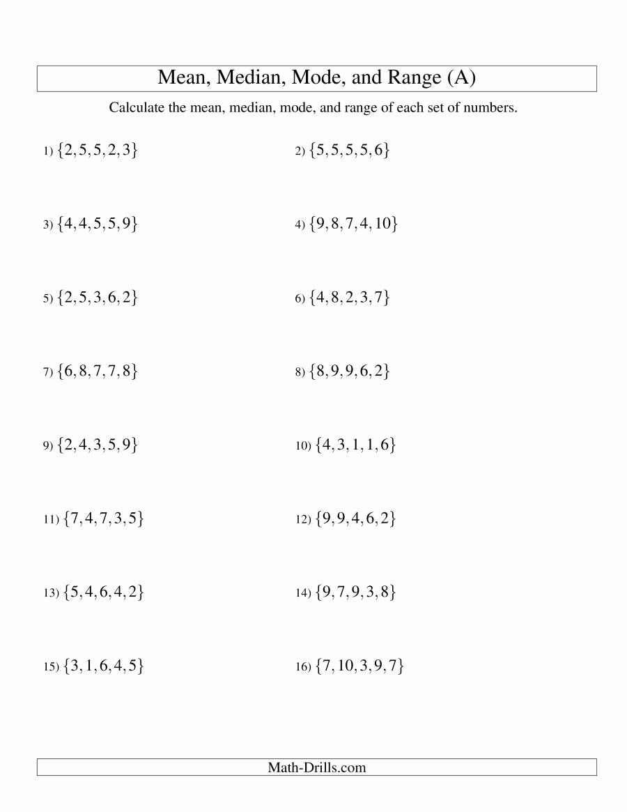 50 Mean Absolute Deviation Worksheet