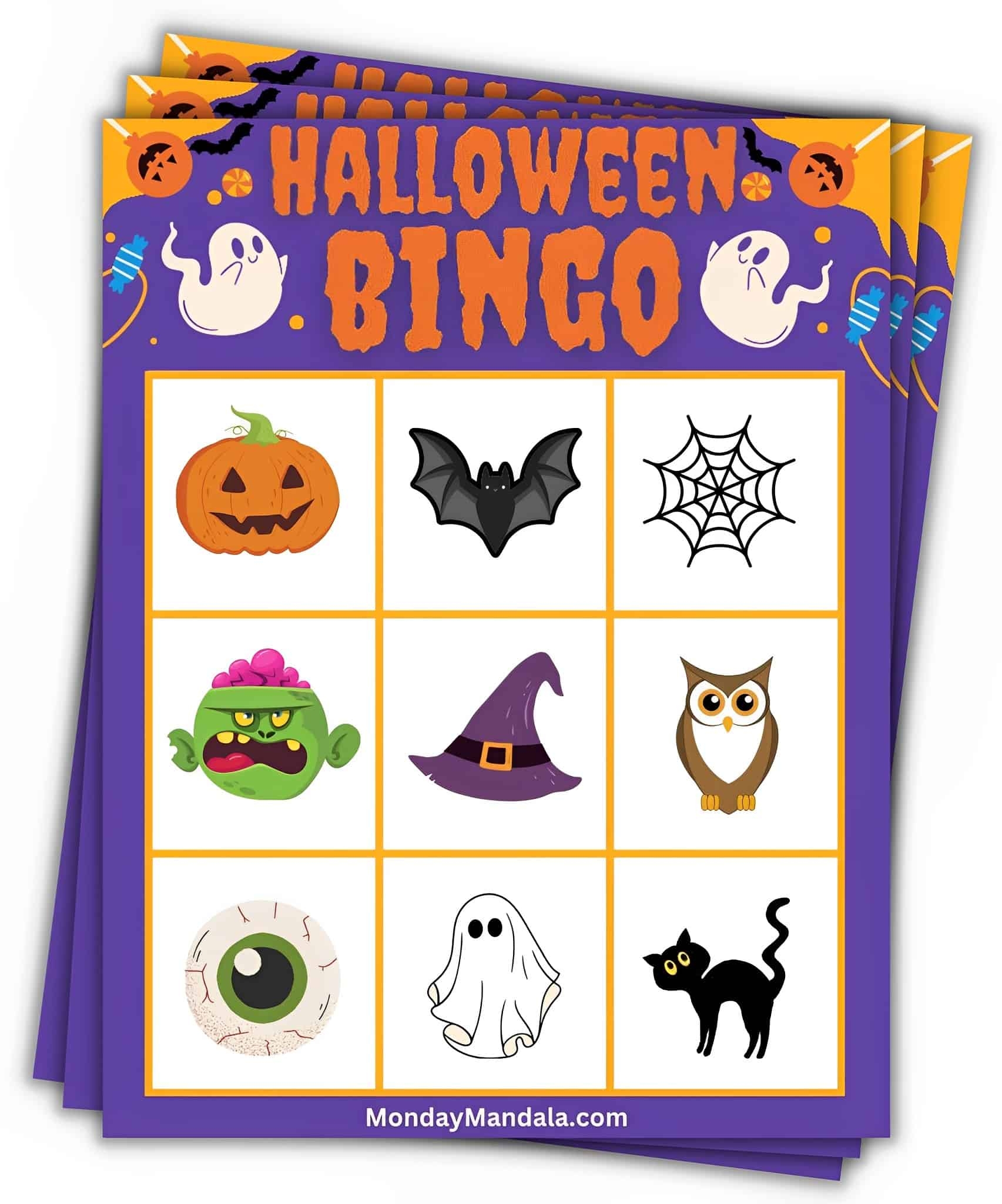 free printable halloween bingo cards pdf