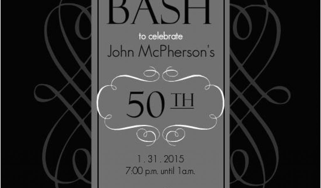 50th Birthday Invite Template Free 50th Birthday Invitation Templates A 