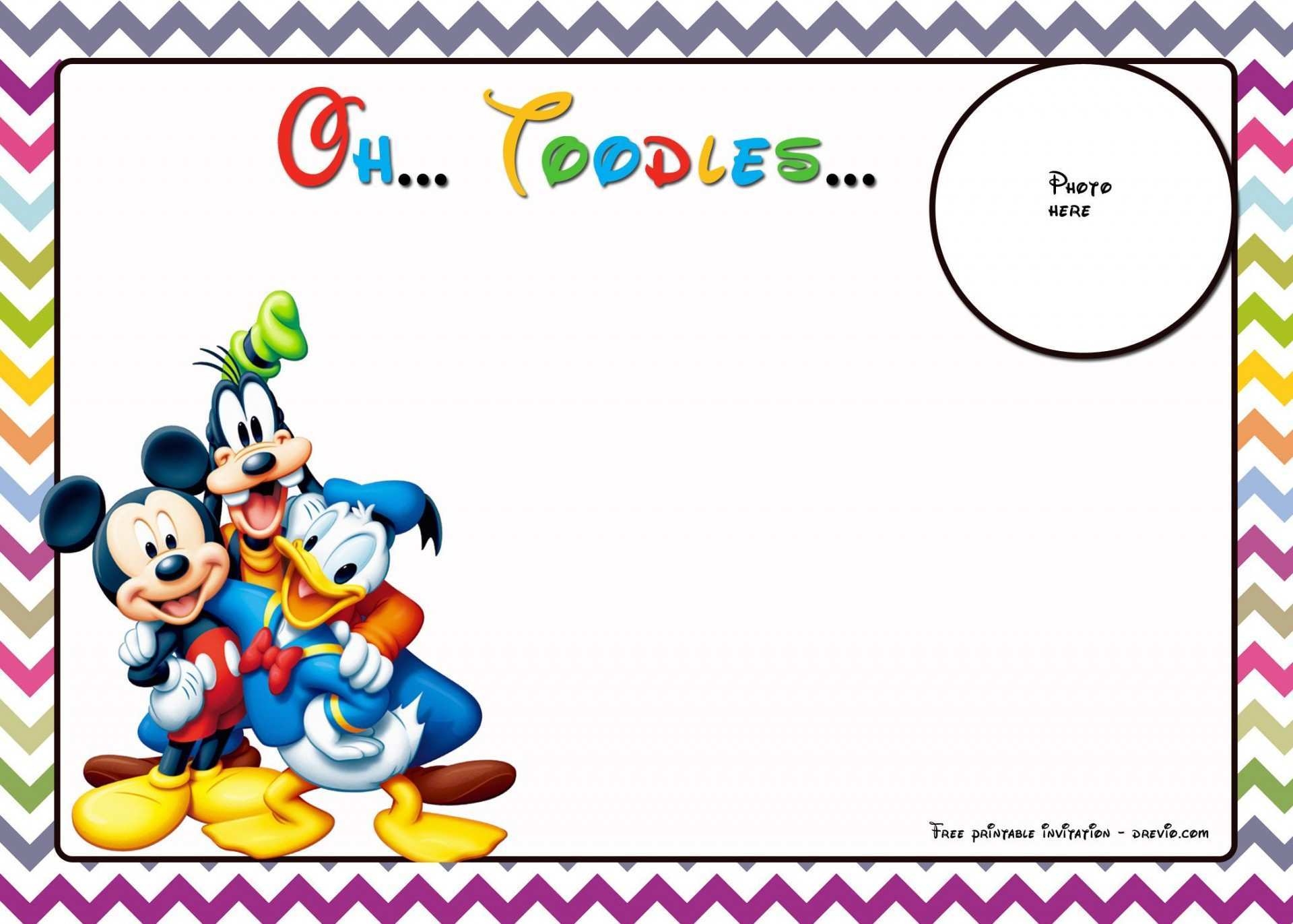mickey invitation template