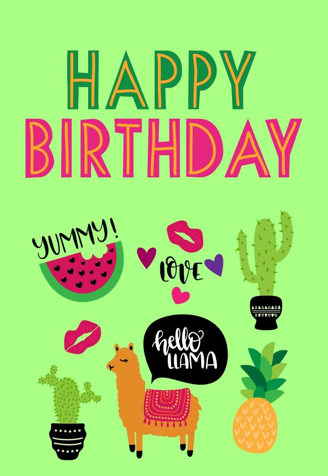 free printable love birthday cards