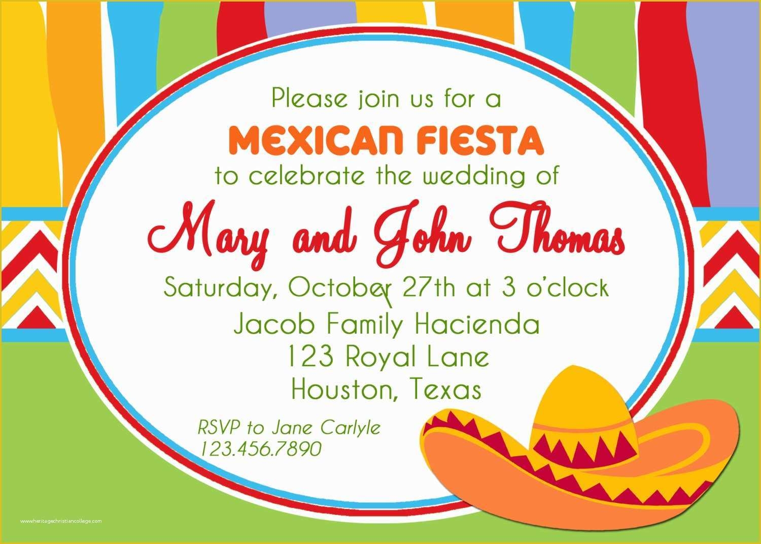 55 Fiesta Invitations Templates Free Heritagechristiancollege