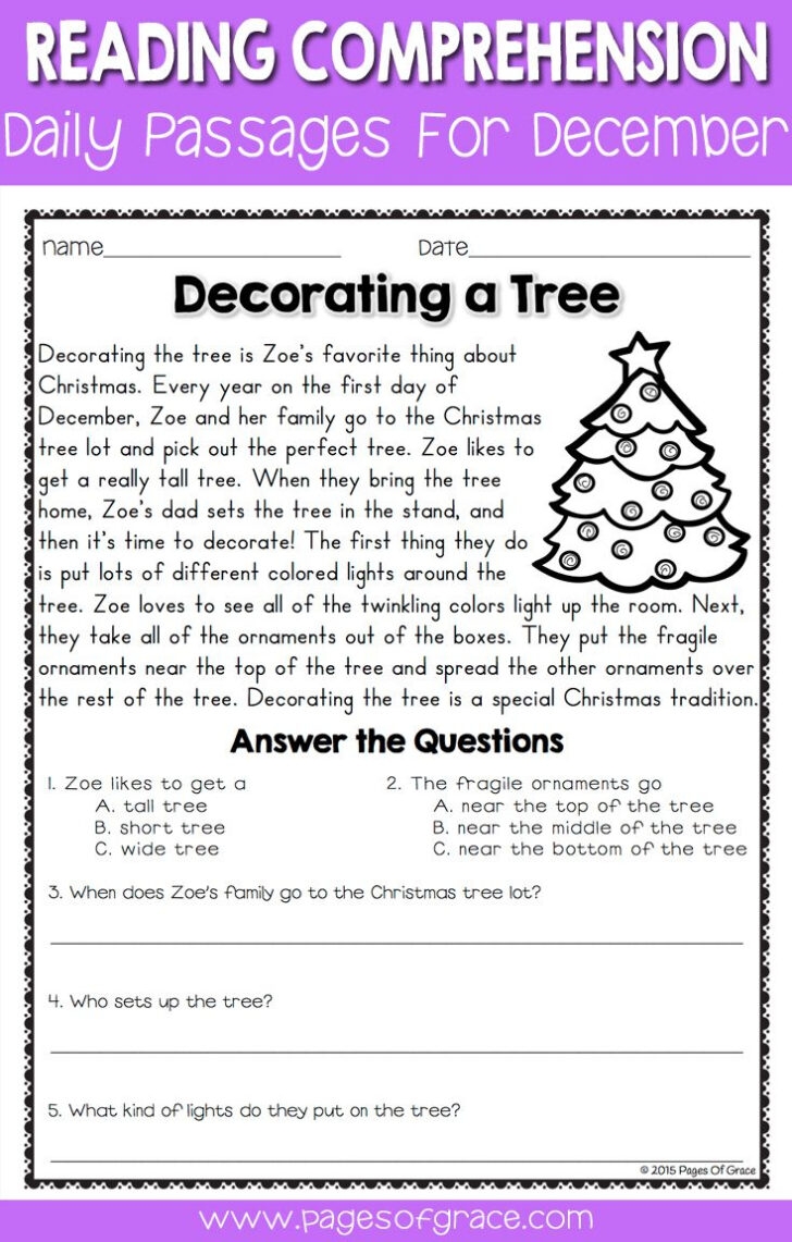 worksheets for 3rd graders reading