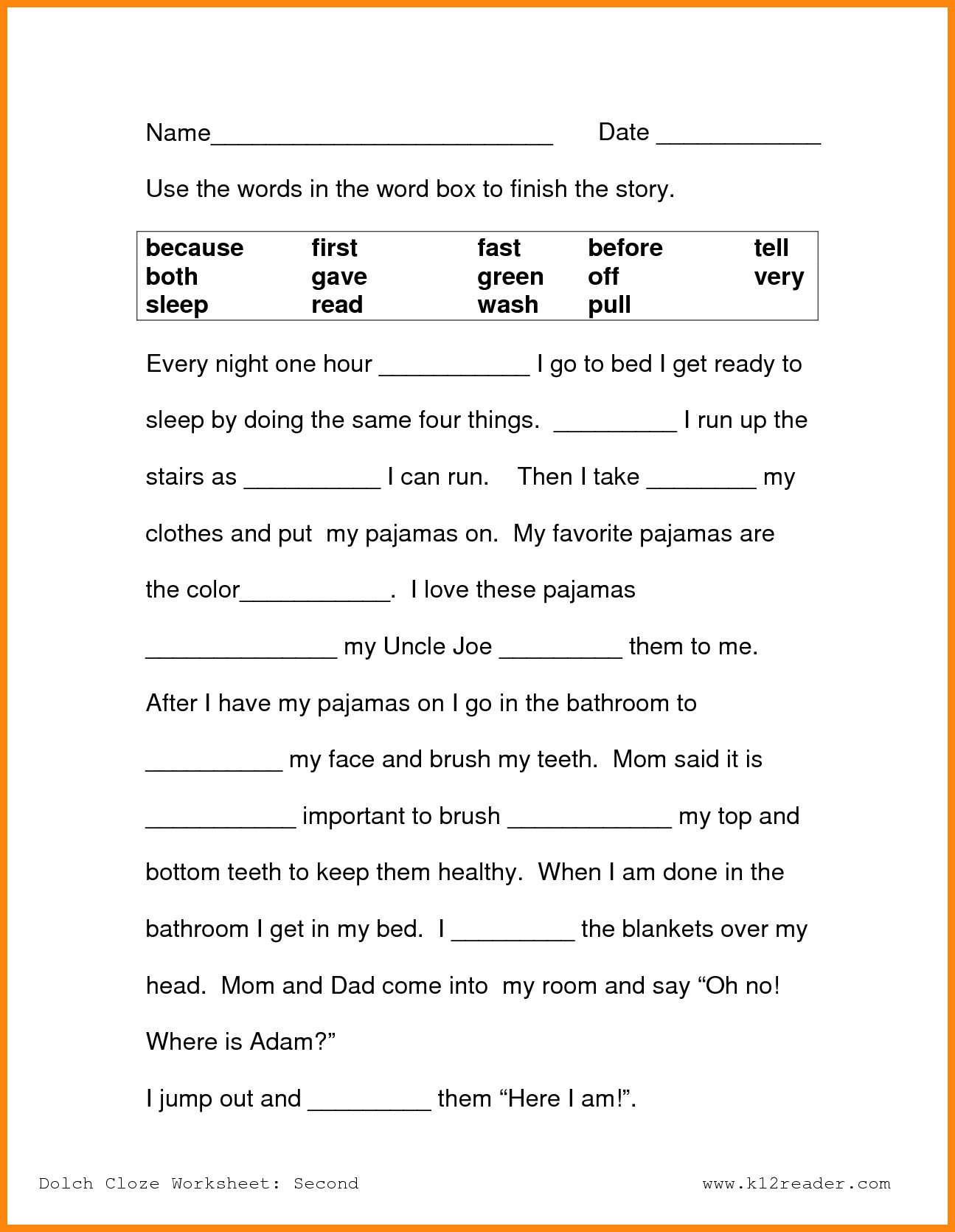 5th grade reading worksheets