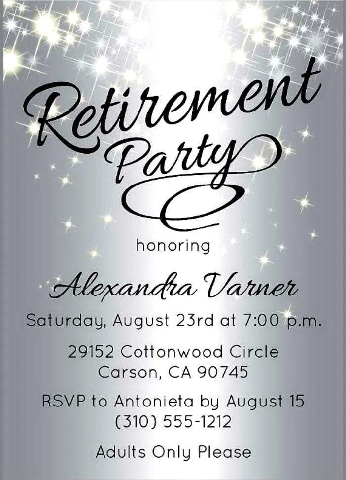 61 Create Retirement Party Invitation Template For Free For Retirement