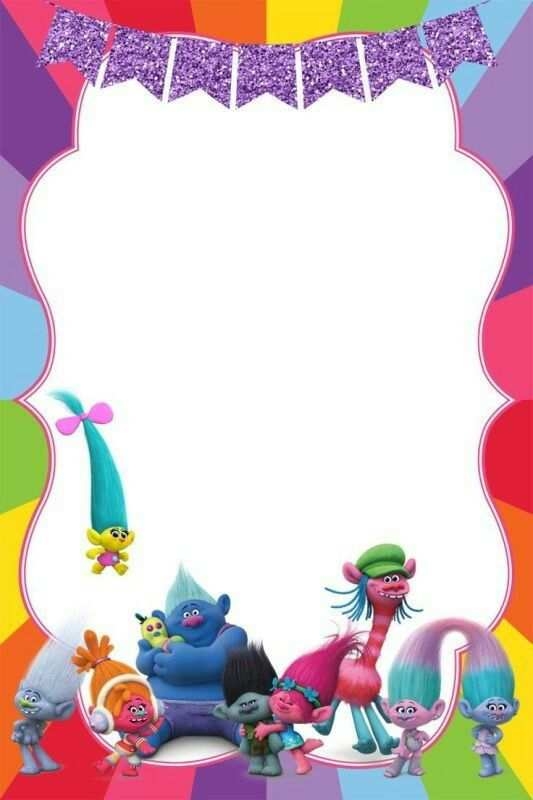 65 Free Printable Trolls Party Invitation Template Maker By Trolls 