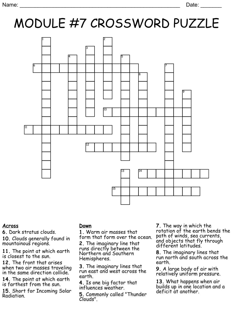 7 Online Printable Crossword Puzzle Printable JD
