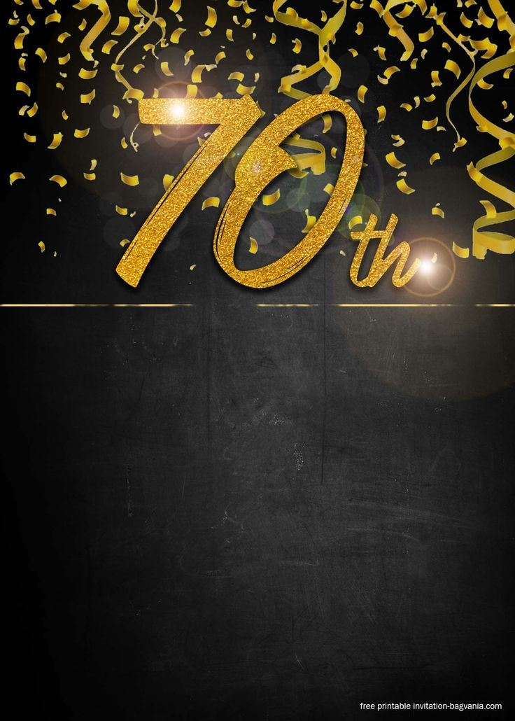 70Th Birthday Invitation Templates Free Dev onallcylinders