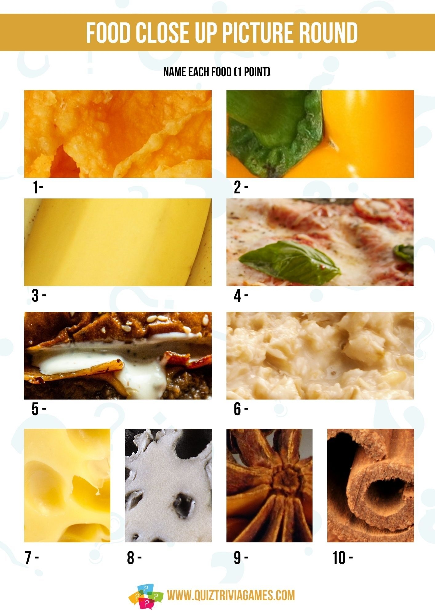 8 Free Printable Close Up Picture Quiz Rounds Quiz Trivia Games