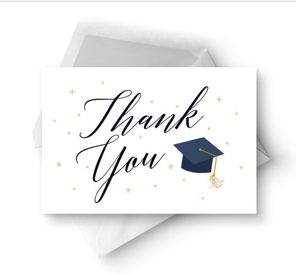 free printable graduation thank you cards