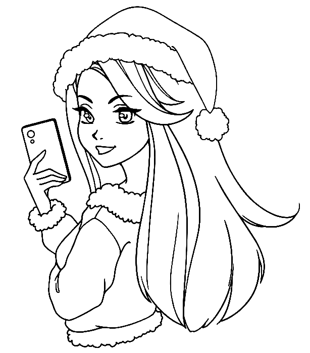 free printable cute christmas coloring pages