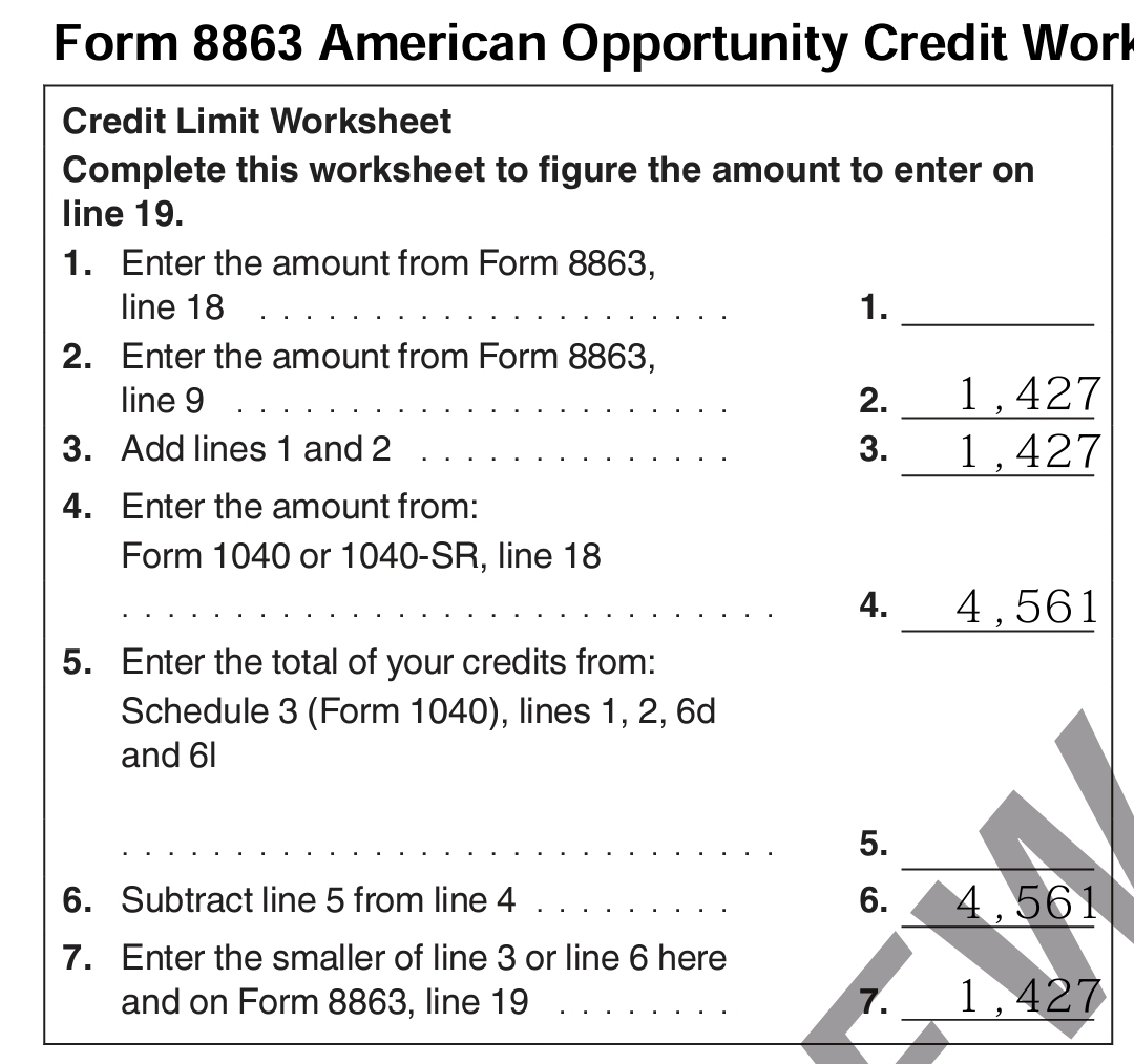residential clean energy credit limit worksheet