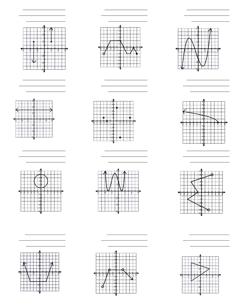 9 Best Worksheets For Identifying The Domain And Range Of 