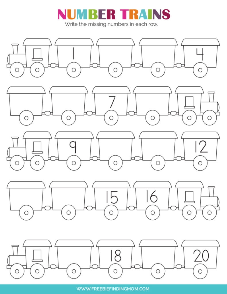 9 Free Printable Number Worksheets For Kindergarten Freebie 