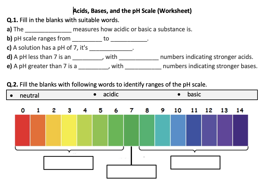 acid base worksheet