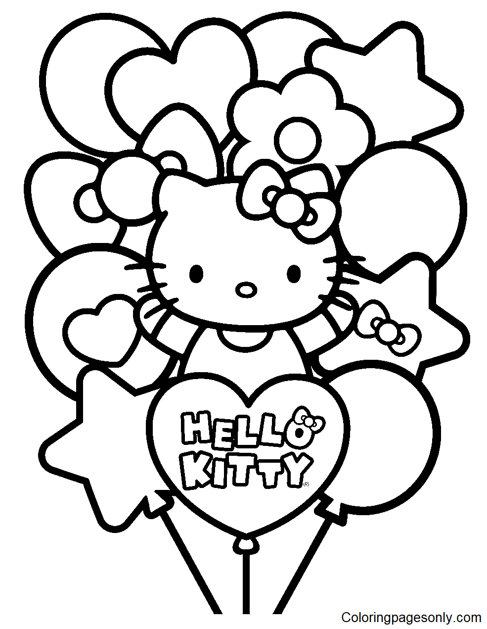 Hello Kitty Color Pages
