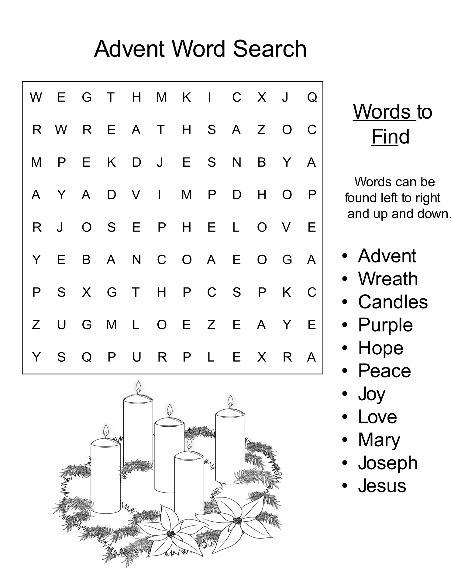 Advent Worksheets 10 Free PDF Printables Printablee
